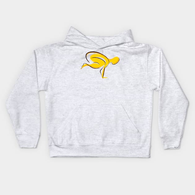 Solar plexus chakra Kids Hoodie by Steve Brown Illustration 